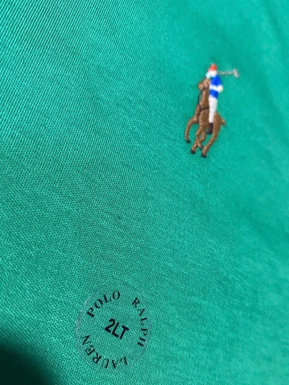 Polo Ralph Lauren Classic Fit Cotton Short Sleeve Lifeboat Green polo sz 2LT NEW